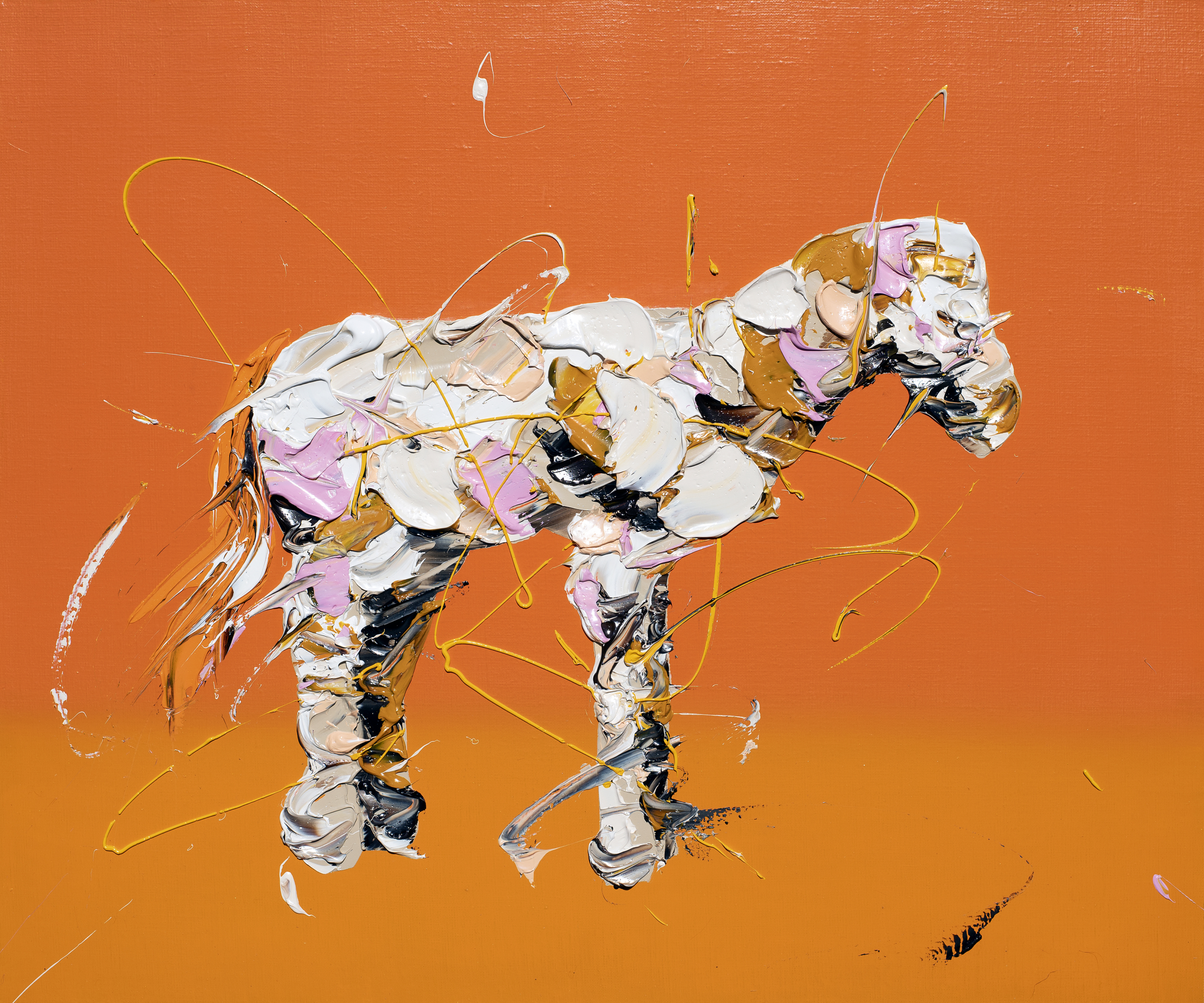 Hommage to Christo and Jeanne-Claude ”Wrapped Toy Horse”2